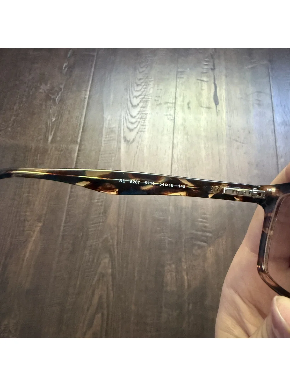 Ray Ban RB5287 5711 Spotted Havana Tortoise Eyeglasses 54 18 145 w Case